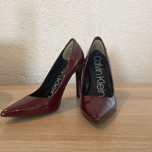 Calvin Klein Maroon High Heels Shoes Size 6